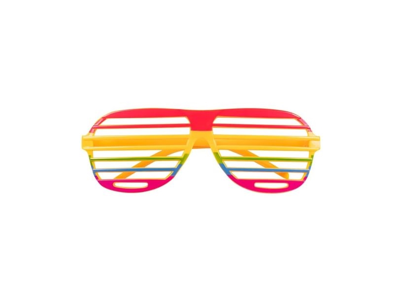 Regenbogen-Rasterbrille