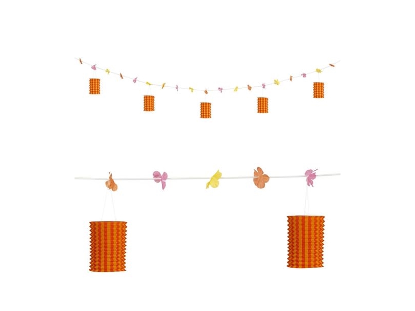 Hawaii Lanterne Guirlande, Orange