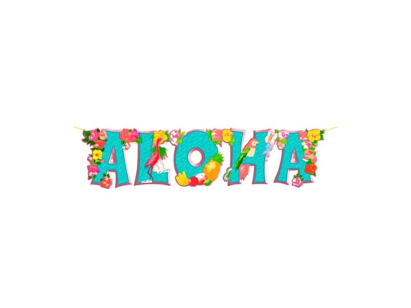 Aloha-Girlande, 80 Cm