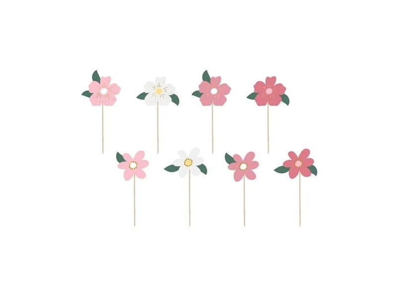 Blumige Cupcake-Dekorationen