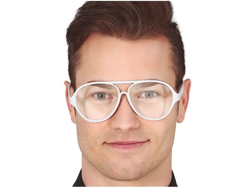 Weiße Brille