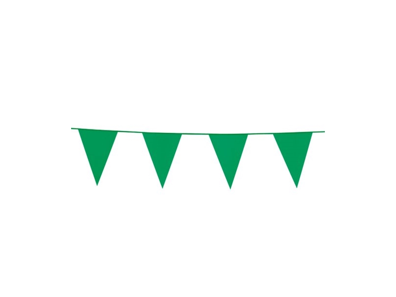Grüne Wimpelgirlande