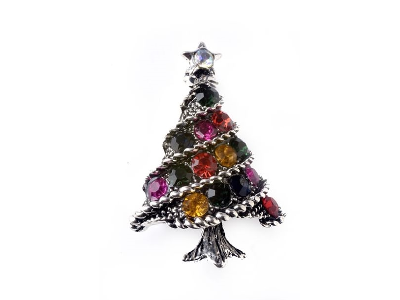 Weihnachtsbaum-Brosche