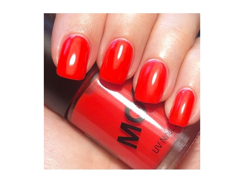 Rød neon UV neglelak