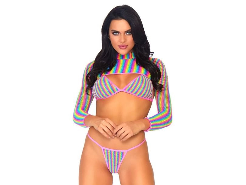 Regenbogen-Bikini-Set