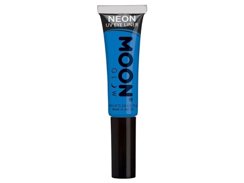 Blå neon UV eyeliner