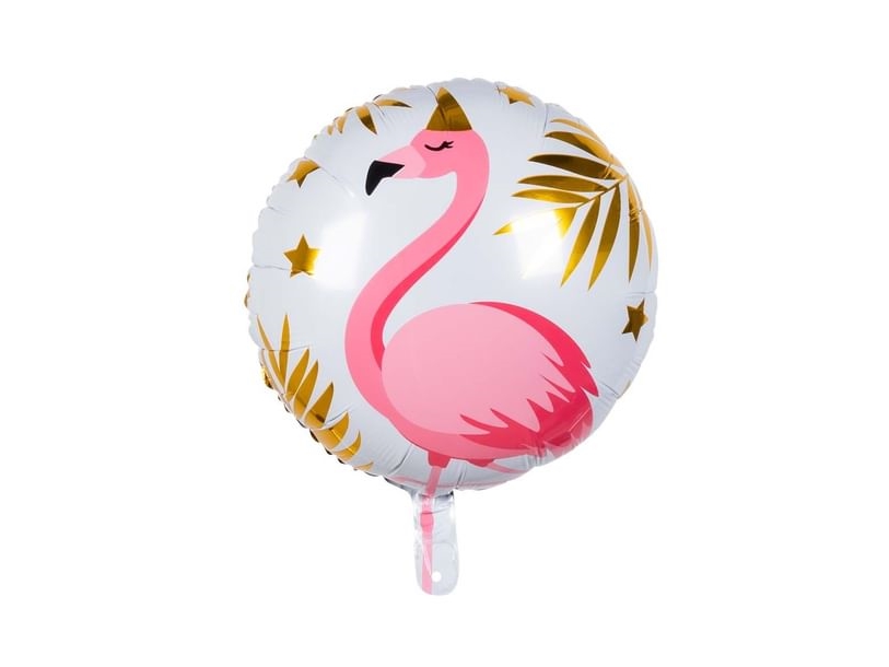 Flamingo folieballon, 45 cm