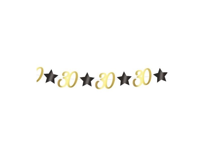 Gold Girlande 30 Jahre