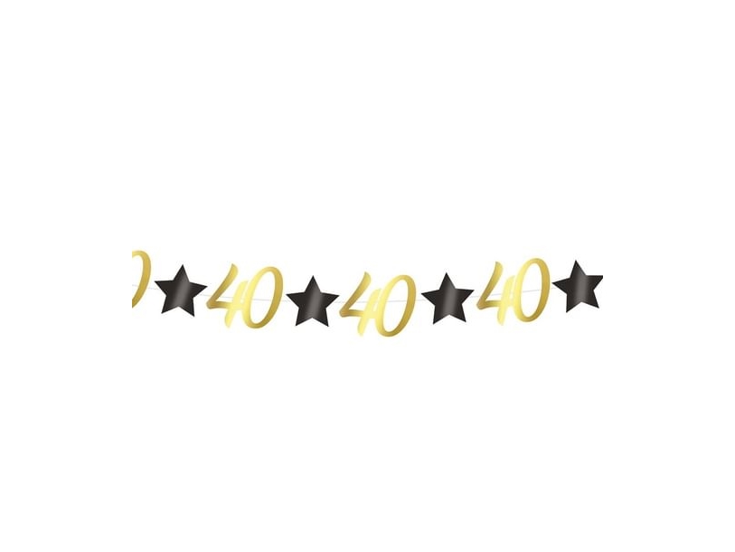 Goldgirlande 40 Jahre