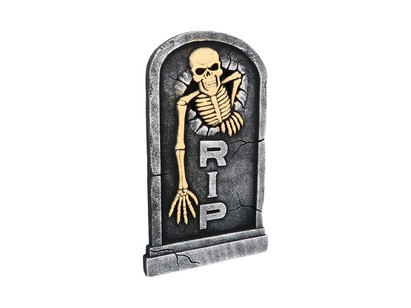 Gravsten med skelett RIP | Belysning - Annan belysning - Ljusslingor | GameStuff