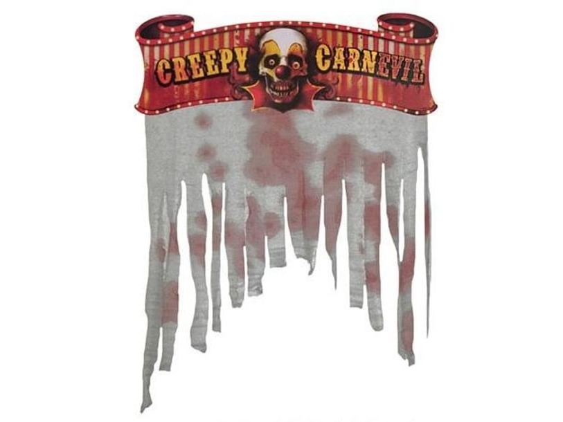 Gruseliger Carnevil-Türvorhang