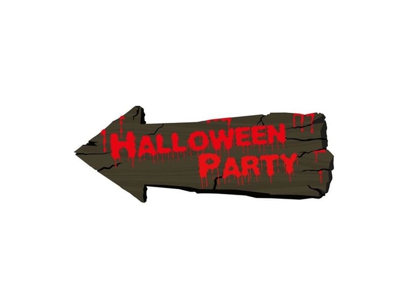 Halloween Party Skilt