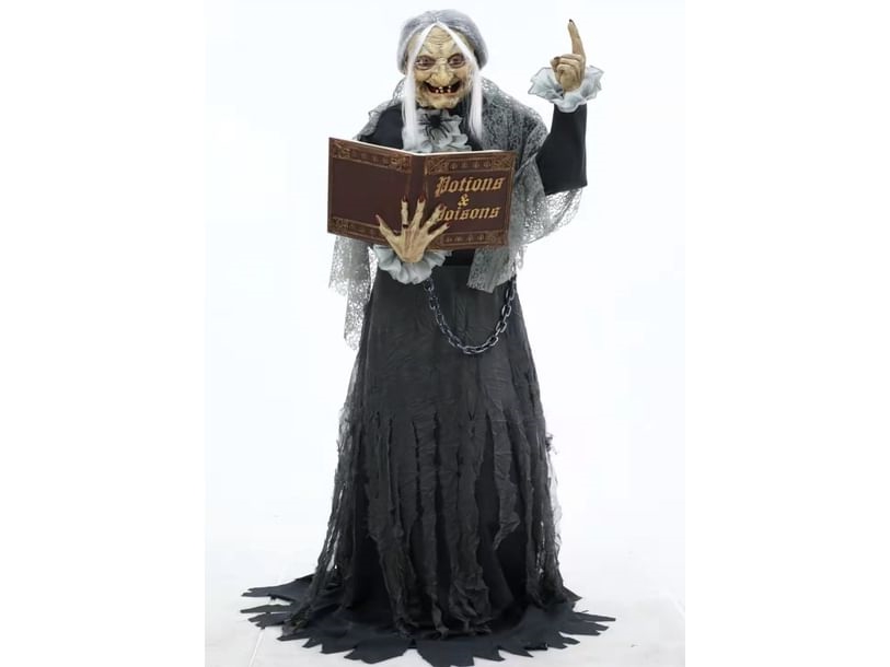 Stehende Hexe Mit Buch