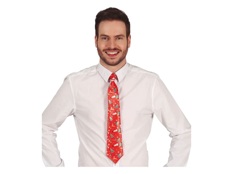 Rote Weihnachtskrawatte