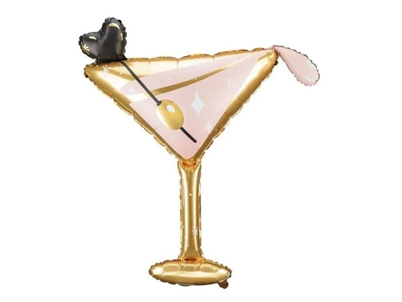Cocktail Glas Folieballon