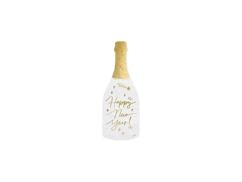 Champagneflaske Servietter
