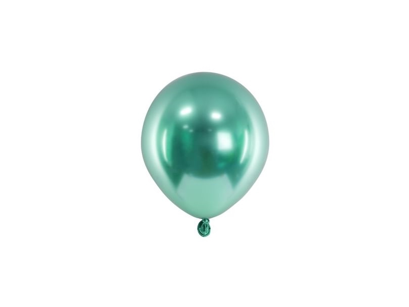 Grøn glossy ballon, 50 stk