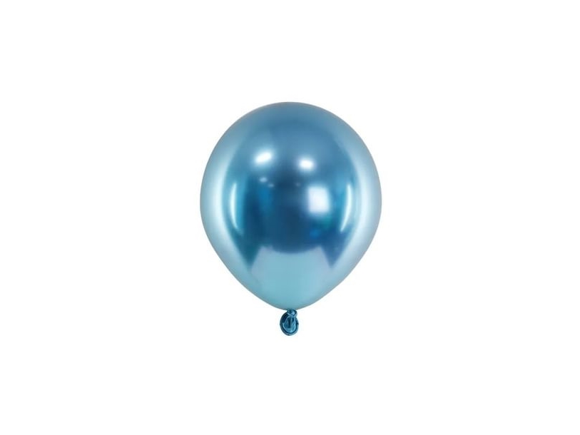 Blaue Glanzballons, 50 Stk.
