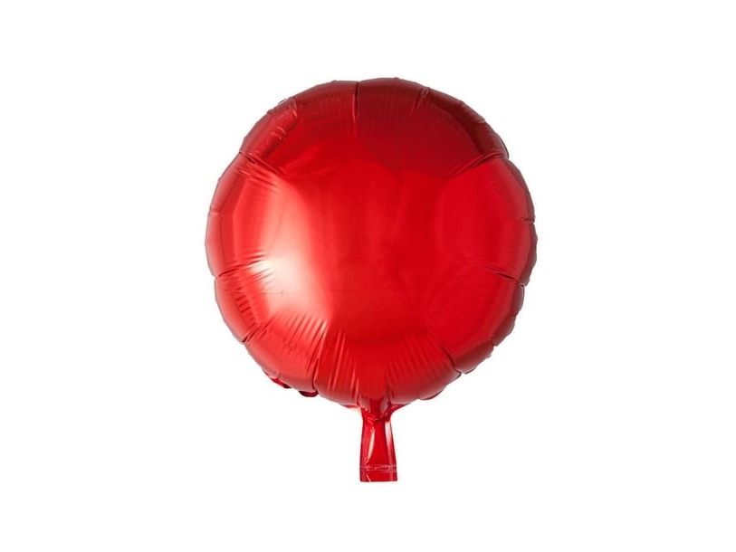 Roter Folienballon, Rund