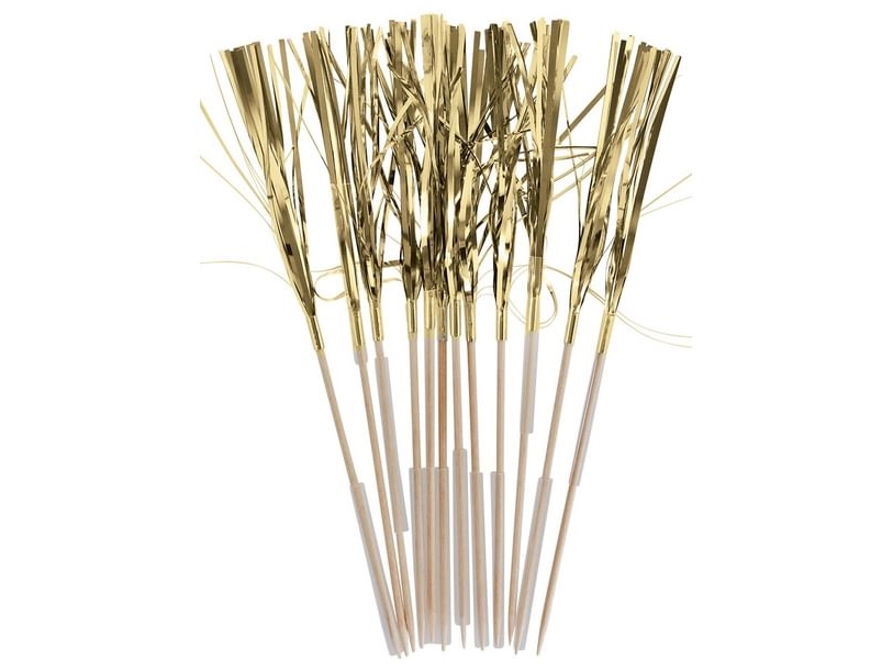Getränkesticks Mit Goldfolie