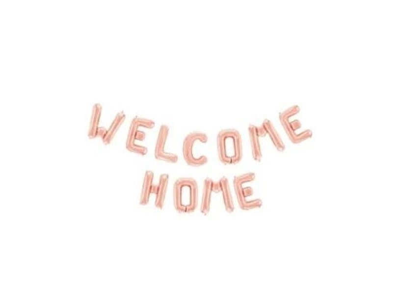 Folieballon Welcome home, rose gold | Skola & Hobby - Festdekorera - Ballonger | GameStuff