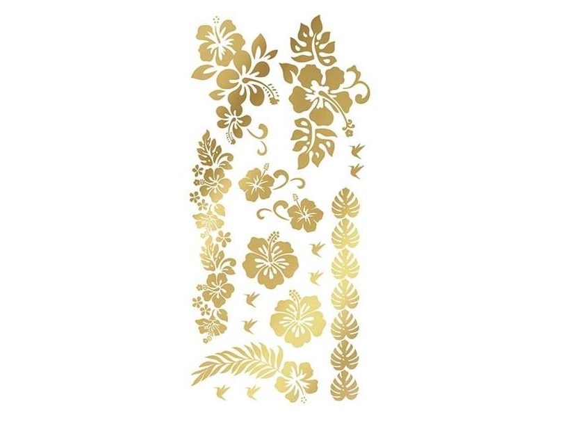 Goldblumen-Tattoo