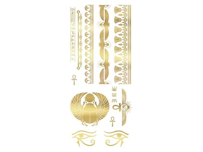 Ägyptisches Gold-Tattoo