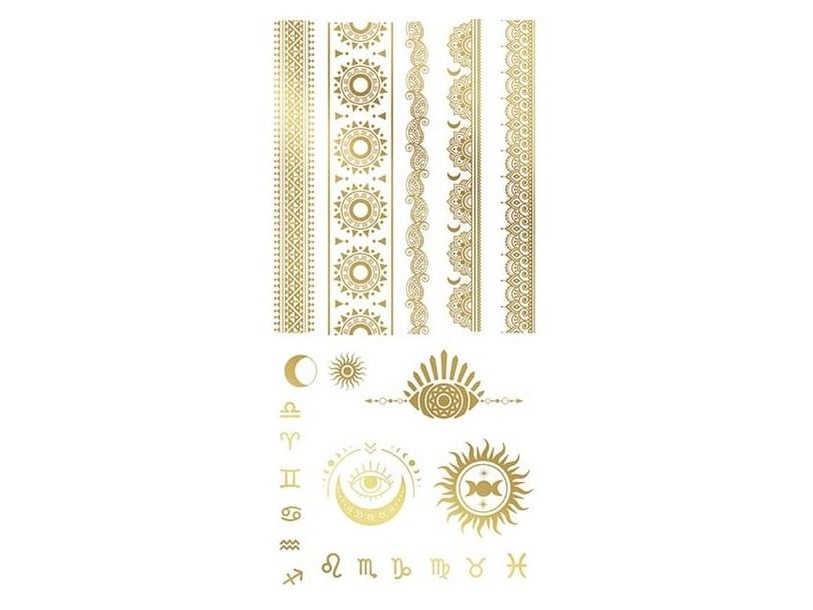Wahrsagerin Goldenes Tattoo