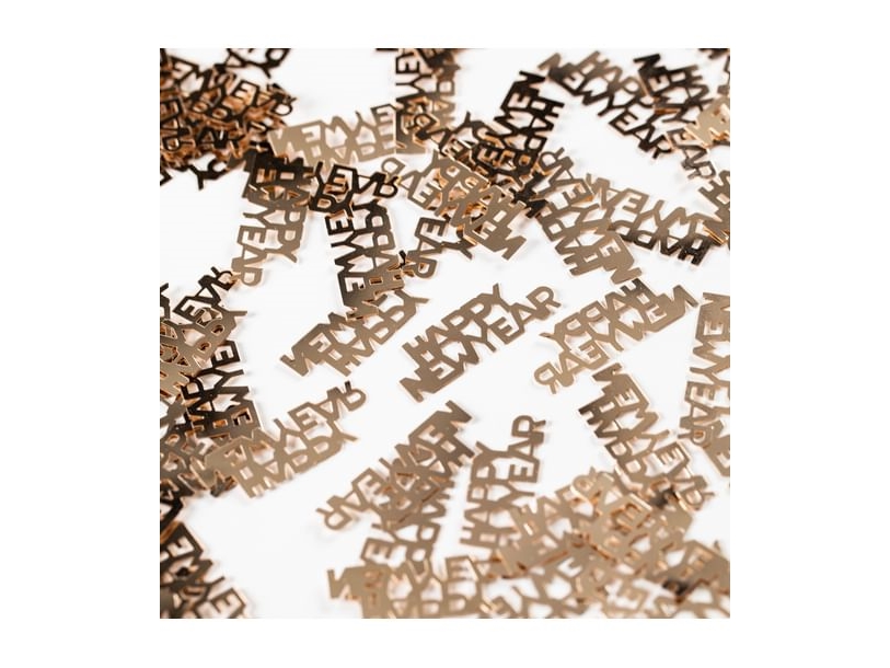 Rose Gold Happy New Year Konfetti