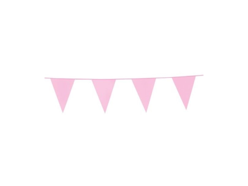 Rosa Wimpelgirlande