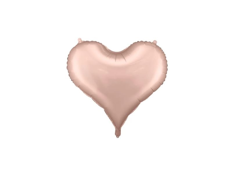 Rose gold hjerte folieballon | Skola & Hobby - Festdekorera - Ballonger | GameStuff