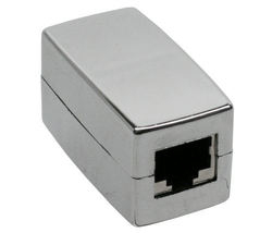 Inline Cat.5 Crossover Patchkabel Kupplung, Bulk, Rj45, Rj45, Silber