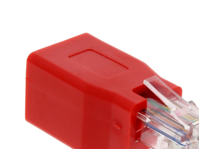Inline Crossover Adapter, Rj45 Buchse/Stecker, Kurz, Rj-45, Rj-45, Rot