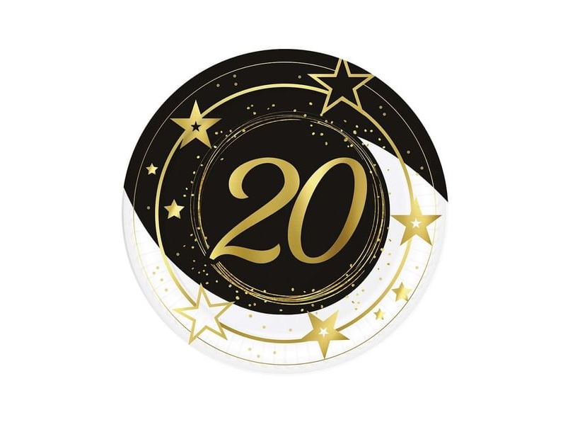 Pappteller 20 Jahre