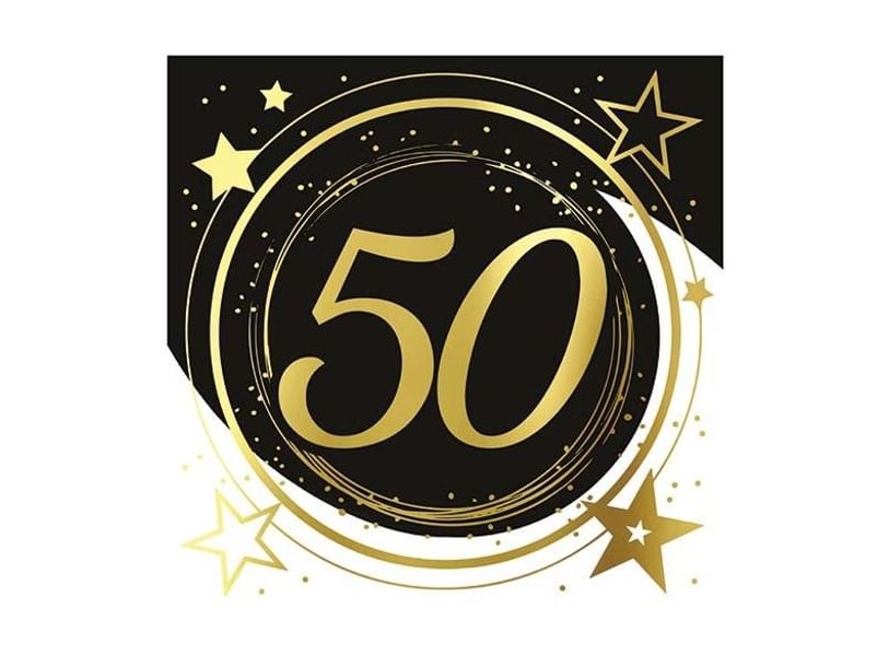 Servietten, 50 Jahre