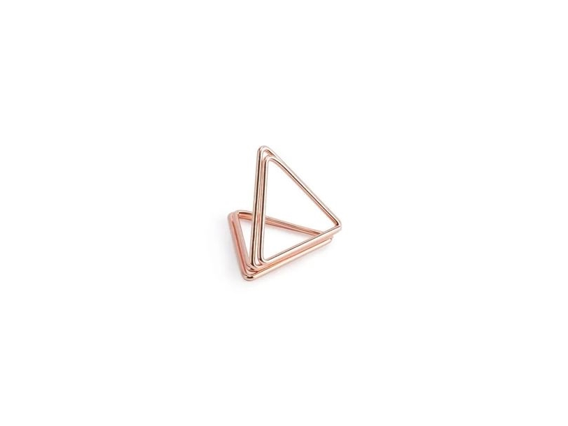 Bordkortholder, Trekant Rose Gold