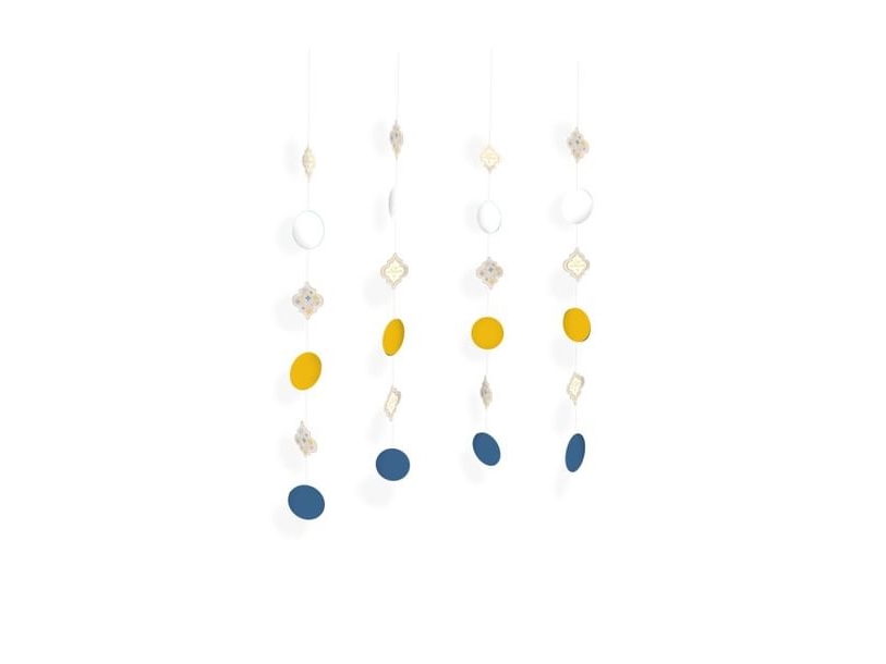 Eid Mubarak-dekoration, 4 stk.