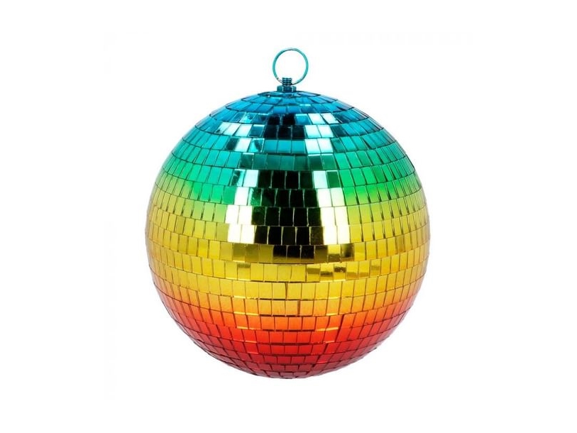 Regnbågsfärgad discokula 20 cm | N - A | GameStuff
