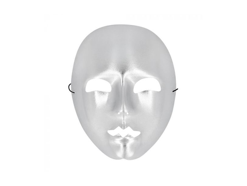 Pantomime Maske Silber