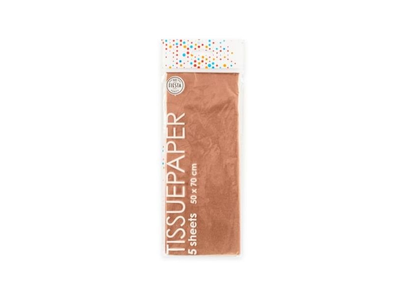 Rose Gold Silkepapir, 5 Ark