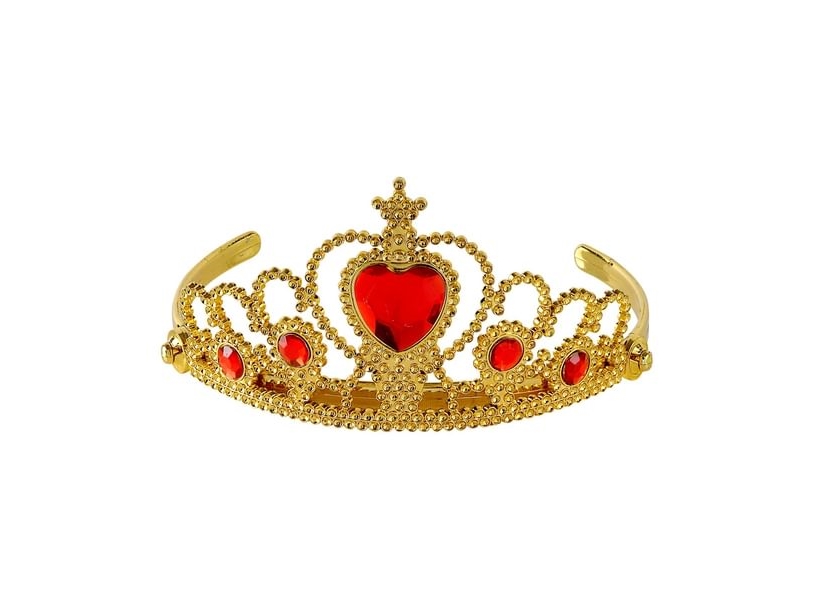 Gold-Diadem Mit Roten Steinen