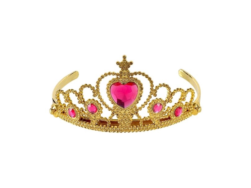 Gold-Diadem Mit Rosa Stein