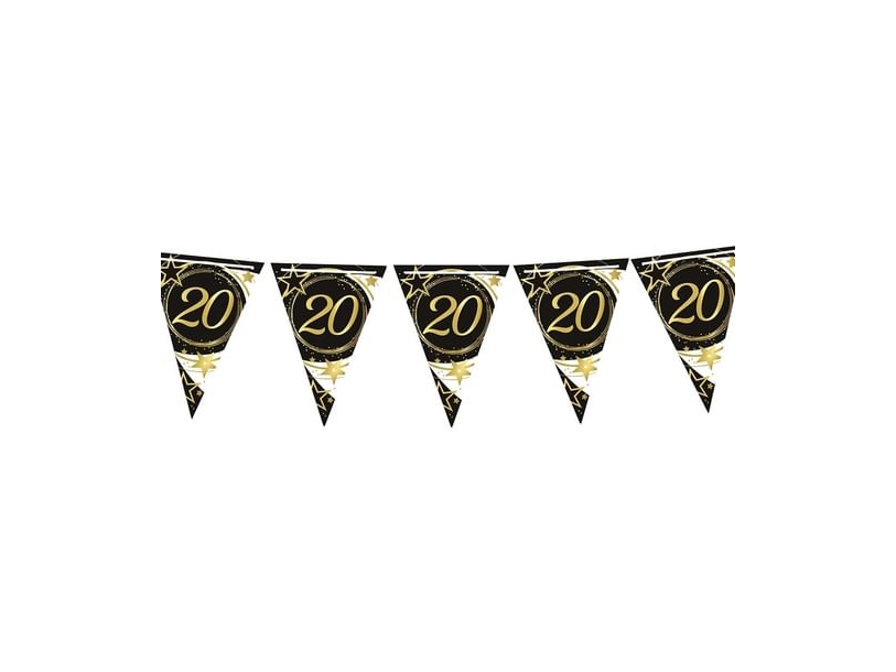 Wimpelgirlande 20 Jahre
