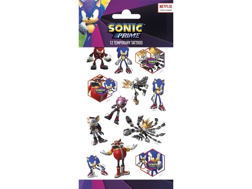 Sonic-tatuering | Leksaker - Rollek - Kostym tillbehör | GameStuff