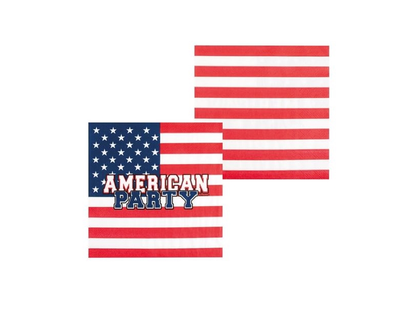Amerikanische Party-Servietten