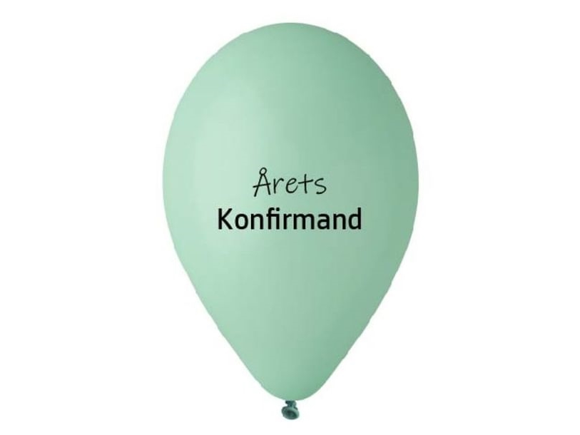Årets Konfirmand Ballon, Aqua