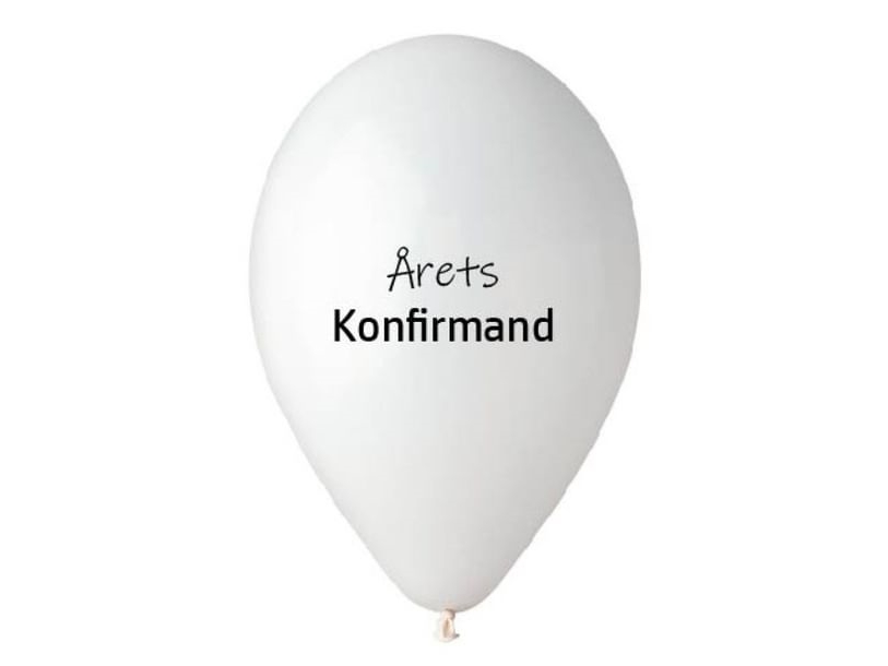 Konfirmand Des Jahres Luftballon, Weiß