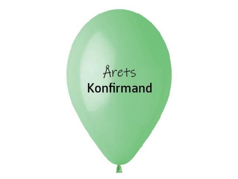 Ballon „Konfirmation Des Jahres“, Mintgrün