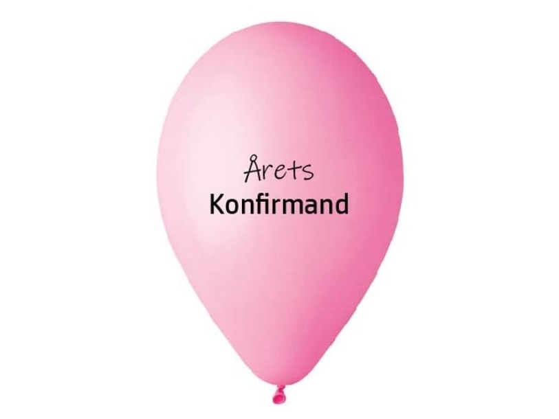 Årets konfirmandballong, rosa | Skola & Hobby - Festdekorera - Ballonger | GameStuff