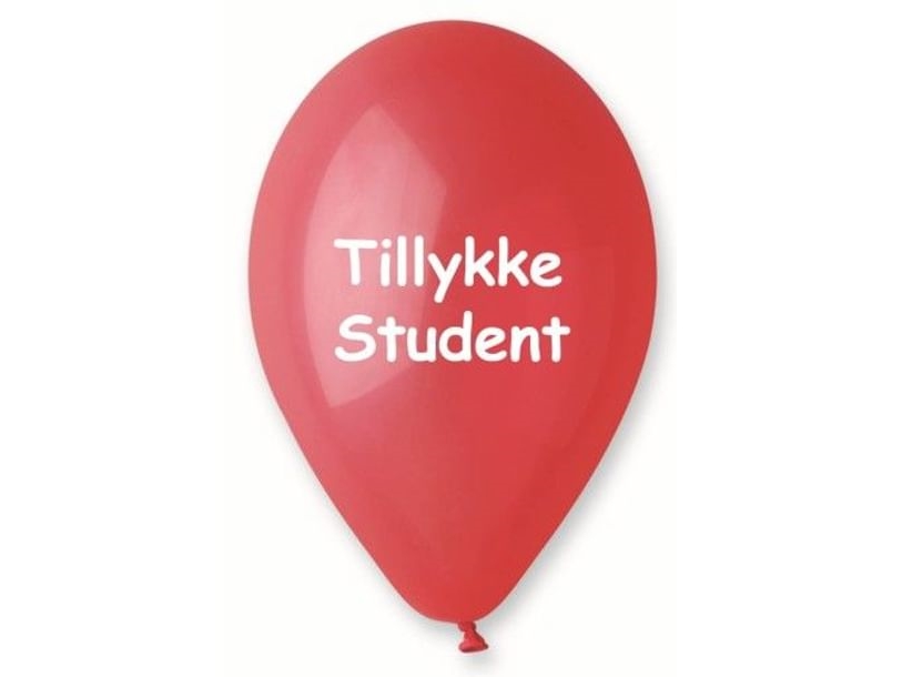 Ballon Glückwunsch Student, Rot